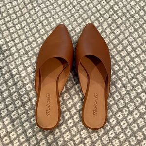 MADEWELL - Brown Leather Mule Slip-Ons Size 8.5
